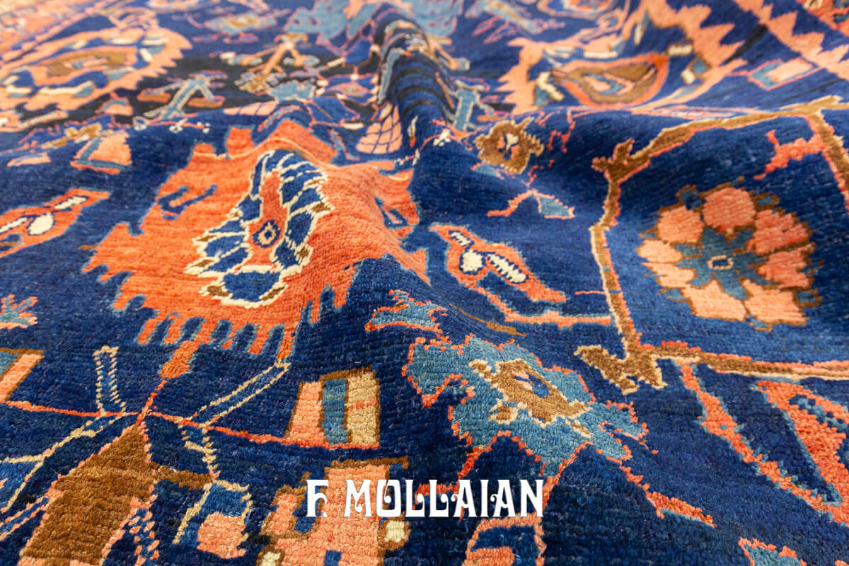 Tapis Bidjar Motif Tribal Champ Bleu n°:91231268